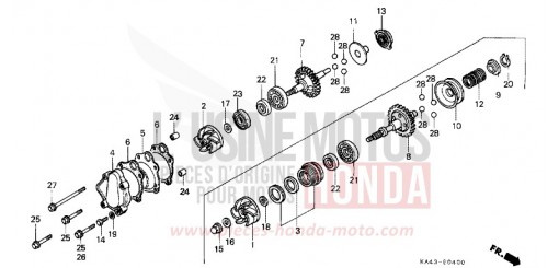 POMPE A EAU CR250RH de 1987